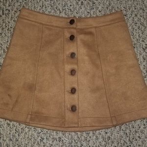 Brown skirt.
